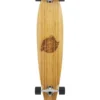 Two Bare Feet "The Chuck" 44in Bamboo Series Longboard Skateboard Complete (Black Wheels)