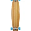 Two Bare Feet "The Chad" 42in Bamboo Series Longboard Skateboard Complete (Blue Wheels)