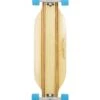 Two Bare Feet "The Bradley" 36in Bamboo Series Longboard Skateboard Complete (Blue Wheels)