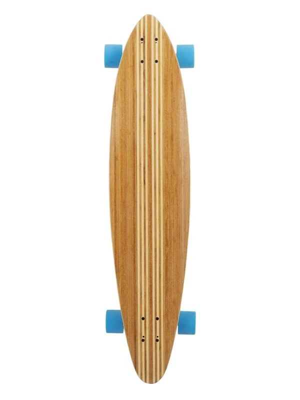 Two Bare Feet "The Chad" 42in Bamboo Series Longboard Skateboard Complete (Blue Wheels) 2 Two Bare Feet "The Chad" 42in Bamboo Series Longboard Skateboard Complete (Blue Wheels) - Image 2