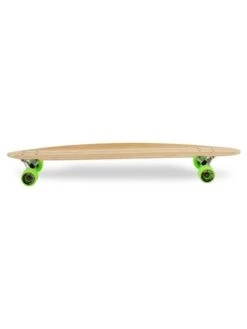Two Bare Feet "The Chad" 42in Bamboo Series Longboard Skateboard Complete (Green Wheels) -Surfboards Sales 03 n s03 black side 1 1