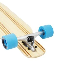 Two Bare Feet "The Bradley" 36in Bamboo Series Longboard Skateboard Complete (Blue Wheels) -Surfboards Sales 06 n s04 black trucks 2