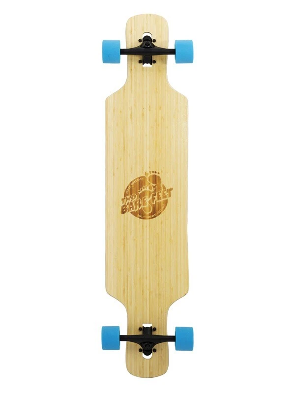 Two Bare Feet "The Parker" 42.5in Bamboo Series Longboard Skateboard Complete (Blue Wheels) 1 Two Bare Feet "The Parker" 42.5in Bamboo Series Longboard Skateboard Complete (Blue Wheels)
