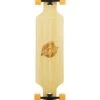 Two Bare Feet "The Parker" 42.5in Bamboo Series Longboard Skateboard Complete (Orange Wheels)