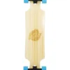 Two Bare Feet "The Hunter" 40in Bamboo Series Longboard Skateboard Complete (Blue Wheels)