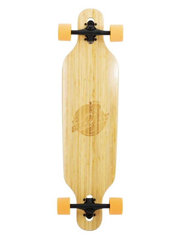 Two Bare Feet "The Austin" 36in Bamboo Series Longboard Skateboard Complete (Orange Wheels) 1 Two Bare Feet "The Austin" 36in Bamboo Series Longboard Skateboard Complete (Orange Wheels)