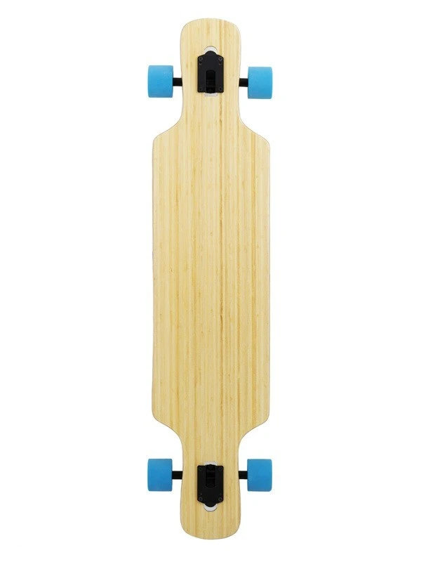 Two Bare Feet "The Parker" 42.5in Bamboo Series Longboard Skateboard Complete (Blue Wheels) 2 Two Bare Feet "The Parker" 42.5in Bamboo Series Longboard Skateboard Complete (Blue Wheels) - Image 2