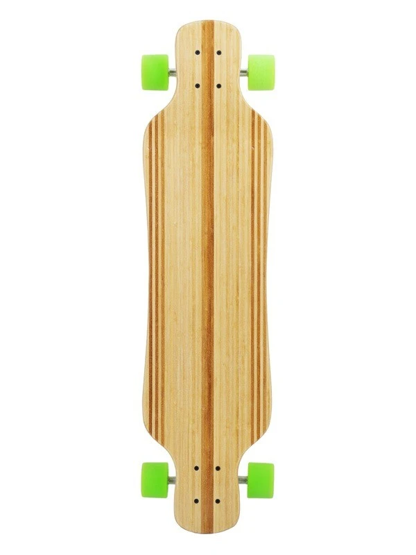 Two Bare Feet "The Larry" 39in Bamboo Series Longboard Skateboard Complete (Green Wheels) 2 Two Bare Feet "The Larry" 39in Bamboo Series Longboard Skateboard Complete (Green Wheels) - Image 2