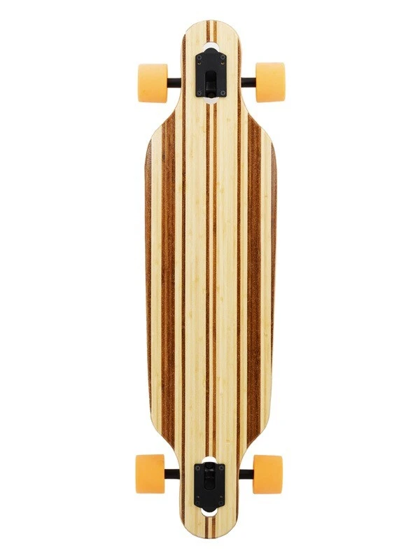 Two Bare Feet "The Austin" 36in Bamboo Series Longboard Skateboard Complete (Orange Wheels) 2 Two Bare Feet "The Austin" 36in Bamboo Series Longboard Skateboard Complete (Orange Wheels) - Image 2