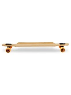 Two Bare Feet "The Hunter" 40in Bamboo Series Longboard Skateboard Complete (Orange Wheels) -Surfboards Sales 3 006 hunter side