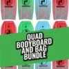Two Bare Feet Space Quad Bodyboard And Bag Bundle (Choice Of 33", 37", 41", 42", 44")