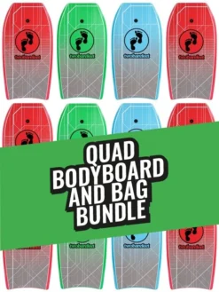 Two Bare Feet Space Quad Bodyboard And Bag Bundle (Choice Of 33", 37", 41", 42", 44")