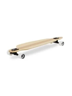 Two Bare Feet "The Duke" 41in Bamboo Series Longboard Skateboard Complete (White Wheels) -Surfboards Sales 4 008 duke diagonal 1 1