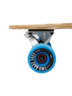 Two Bare Feet "The Chuck" 44in Bamboo Series Longboard Skateboard Complete (Blue Wheels) -Surfboards Sales 5 001 the chuck wheel 1 1