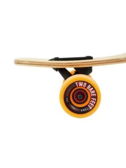 Two Bare Feet "The Parker" 42.5in Bamboo Series Longboard Skateboard Complete (Orange Wheels) -Surfboards Sales 5 002 parker wheel 3