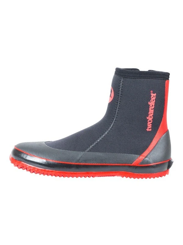 Two Bare Feet 5mm Neoprene Zipped Wetsuit Boots (Red) 1 Two Bare Feet 5mm Neoprene Zipped Wetsuit Boots (Red)