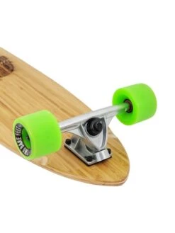 Two Bare Feet "The Chuck" 44in Bamboo Series Longboard Skateboard Complete (Green Wheels) -Surfboards Sales 6 001 the chuck trucks