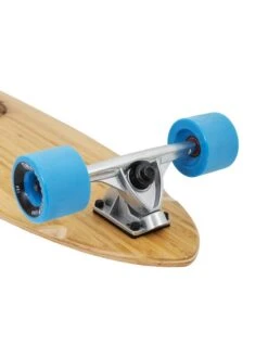 Two Bare Feet "The Chuck" 44in Bamboo Series Longboard Skateboard Complete (Blue Wheels) -Surfboards Sales 6 001 the chuck trucks 1 1