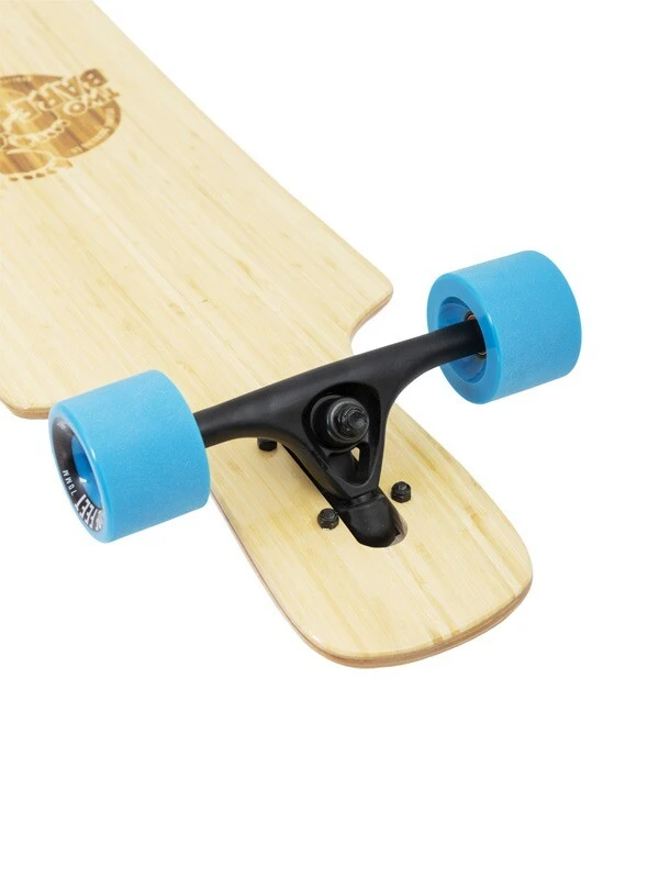 Two Bare Feet "The Parker" 42.5in Bamboo Series Longboard Skateboard Complete (Blue Wheels) 6 Two Bare Feet "The Parker" 42.5in Bamboo Series Longboard Skateboard Complete (Blue Wheels) - Image 6