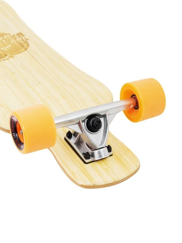 Two Bare Feet "The Larry" 39in Bamboo Series Longboard Skateboard Complete (Orange Wheels) 6 Two Bare Feet "The Larry" 39in Bamboo Series Longboard Skateboard Complete (Orange Wheels) - Image 6