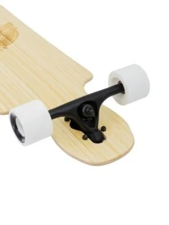 Two Bare Feet "The Hunter" 40in Bamboo Series Longboard Skateboard Complete (White Wheels) -Surfboards Sales 6 006 hunter trucks 1 1