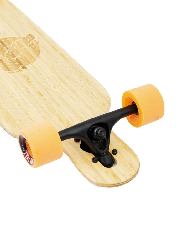 Two Bare Feet "The Austin" 36in Bamboo Series Longboard Skateboard Complete (Orange Wheels) 6 Two Bare Feet "The Austin" 36in Bamboo Series Longboard Skateboard Complete (Orange Wheels) - Image 6