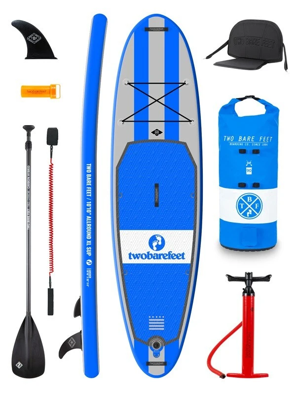 Two Bare Feet Archer (Allround XL) 10'10" X 33" X 6" Inflatable SUP Deluxe Carbon Hybrid Pack (Blue) 1 Two Bare Feet Archer (Allround XL) 10'10" X 33" X 6" Inflatable SUP Deluxe Carbon Hybrid Pack (Blue)