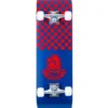 TBF Boarding Co Complete Double Kick Skateboard Checkmate (Blue / Red)