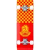 TBF Boarding Co Complete Double Kick Skateboard Checkmate (Red / Gold)