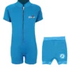 Essentials Baby Swim Kit - Classic Wetsuit + Nappy Shorts (Aqua)