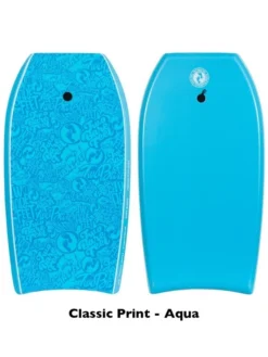 Two Bare Feet Flowers Quad Bodyboard And Bag Bundle (Choice Of 33", 37", 41") -Surfboards Sales classic print aqua 2