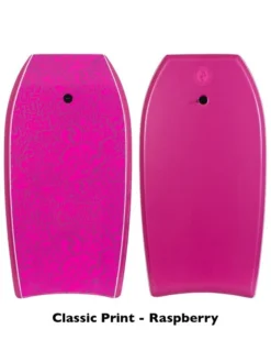 Two Bare Feet Flowers Quad Bodyboard And Bag Bundle (Choice Of 33", 37", 41") -Surfboards Sales classic print raspberry 2