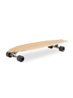 Two Bare Feet "The Deacon" 40in Bamboo Series Longboard Skateboard Complete (Black Wheels) -Surfboards Sales deacon black 3
