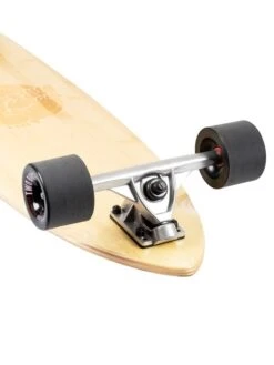 Two Bare Feet "The Deacon" 40in Bamboo Series Longboard Skateboard Complete (Black Wheels) -Surfboards Sales deacon black 6