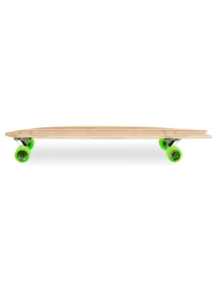 Two Bare Feet "The Deacon" 40in Bamboo Series Longboard Skateboard Complete (Green Wheels) -Surfboards Sales deacon green 4