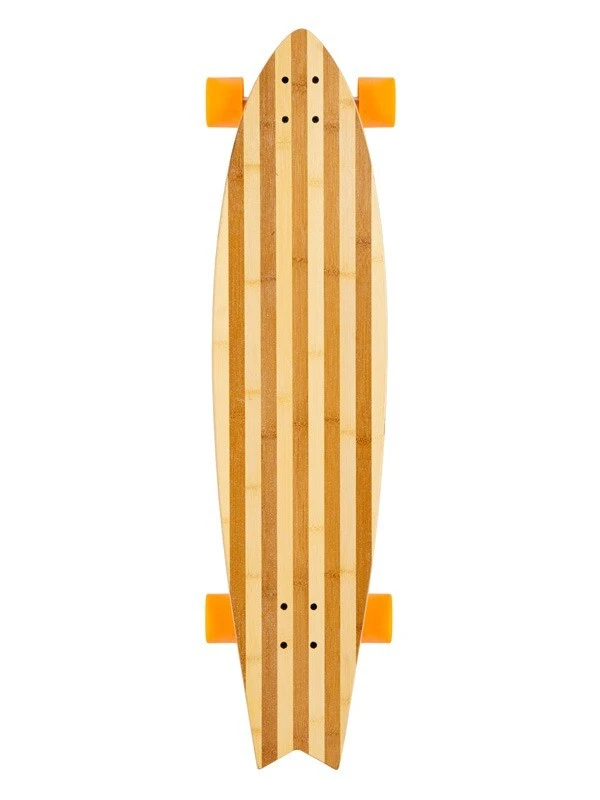 Two Bare Feet "The Deacon" 40in Bamboo Series Longboard Skateboard Complete (Orange Wheels) 2 Two Bare Feet "The Deacon" 40in Bamboo Series Longboard Skateboard Complete (Orange Wheels) - Image 2