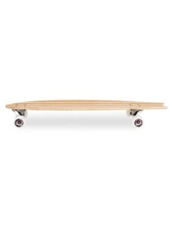 Two Bare Feet "The Deacon" 40in Bamboo Series Longboard Skateboard Complete (White Wheels) -Surfboards Sales deacon white 4