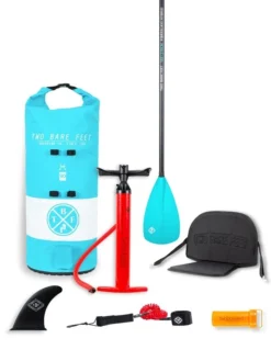 Two Bare Feet Entradia (Allround XL) 10'10" X 34" X 6" Inflatable SUP Deluxe Fibreglass Hybrid Pack (Aqua) -Surfboards Sales deluxe fibreglass hybrid aqua 1 4