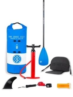 Two Bare Feet Entradia (Allround XL) 10'10" X 34" X 6" Inflatable SUP Deluxe Fibreglass Hybrid Pack (Blue) -Surfboards Sales deluxe fibreglass hybrid blue 1 1