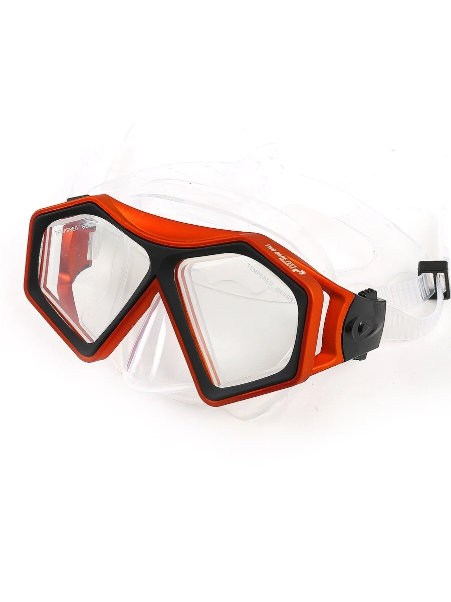 DiveSport Silicone Mask (Orange / Clear) 2 DiveSport Silicone Mask (Orange / Clear) - Image 2