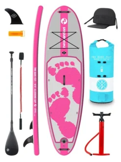Two Bare Feet Entradia (Allround) 10'6" X 34" X 4.75" Inflatable SUP Ultimate Pack (Pink)