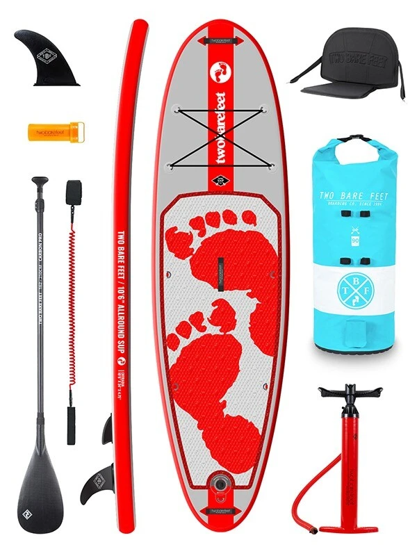 Two Bare Feet Entradia (Allround) 10'6" X 34" X 4.75" Inflatable SUP Ultimate Pack (Red) 1 Two Bare Feet Entradia (Allround) 10'6" X 34" X 4.75" Inflatable SUP Ultimate Pack (Red)
