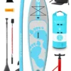 Two Bare Feet Entradia (Touring) 11'6" X 34" X 6" Inflatable SUP Ultimate Pack (Aqua)