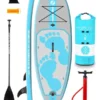 Two Bare Feet Entradia (Allround XS) 8'6" X 34" X 4.75" Inflatable Juniors SUP Starter Pack (Aqua)