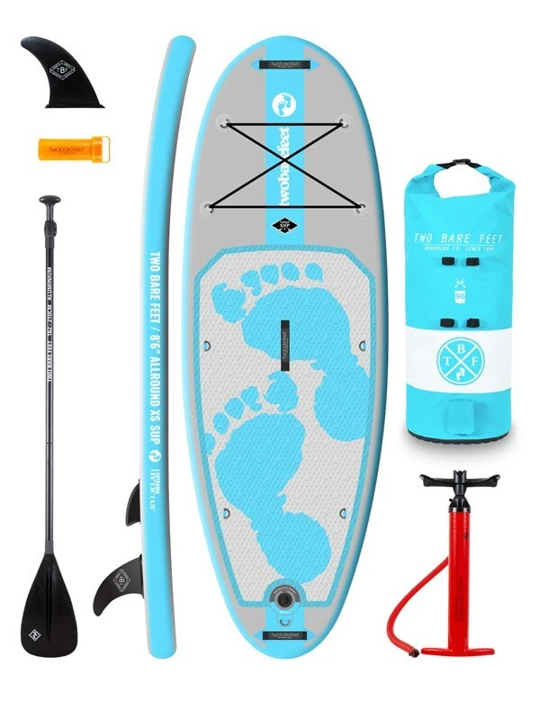 Two Bare Feet Entradia (Allround XS) 8'6" X 34" X 4.75" Inflatable Juniors SUP Starter Pack (Aqua) 1 Two Bare Feet Entradia (Allround XS) 8'6" X 34" X 4.75" Inflatable Juniors SUP Starter Pack (Aqua)
