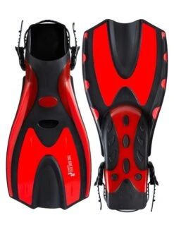 Two Bare Feet Adult Silicone Mask, Snorkel & F70 Fins 3 Piece Set 2 (Red) 5 Two Bare Feet Adult Silicone Mask, Snorkel & F70 Fins 3 Piece Set 2 (Red) -Surfboards Sales f70 red 4 7