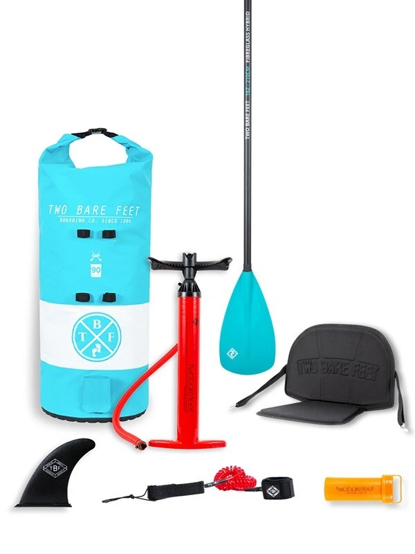 Two Bare Feet Archer (Allround XL) 10'10" X 33" X 6" Inflatable SUP Deluxe Fibreglass Hybrid Pack (Teal) 3 Two Bare Feet Archer (Allround XL) 10'10" X 33" X 6" Inflatable SUP Deluxe Fibreglass Hybrid Pack (Teal) - Image 3