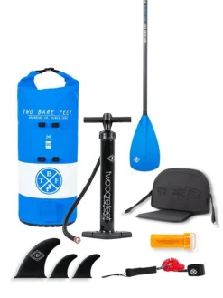 Two Bare Feet Sport Air (Allround XL) 10'10" X 33" X 6" Inflatable SUP Deluxe Fibreglass Hybrid Pack (Blue) 12 Two Bare Feet Sport Air (Allround XL) 10'10" X 33" X 6" Inflatable SUP Deluxe Fibreglass Hybrid Pack (Blue) -Surfboards Sales fibreglass blue 1