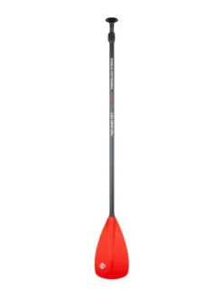 Two Bare Feet 3 Piece Fibreglass Hybrid SUP Paddle & Bag Package (Red) -Surfboards Sales fibreglass hybrid red 3