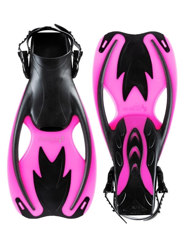 Two Bare Feet Childrens Diving Fins (F89 Pink) 1 Two Bare Feet Childrens Diving Fins (F89 Pink)